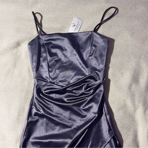 Lavender symmetrical Windsor dress